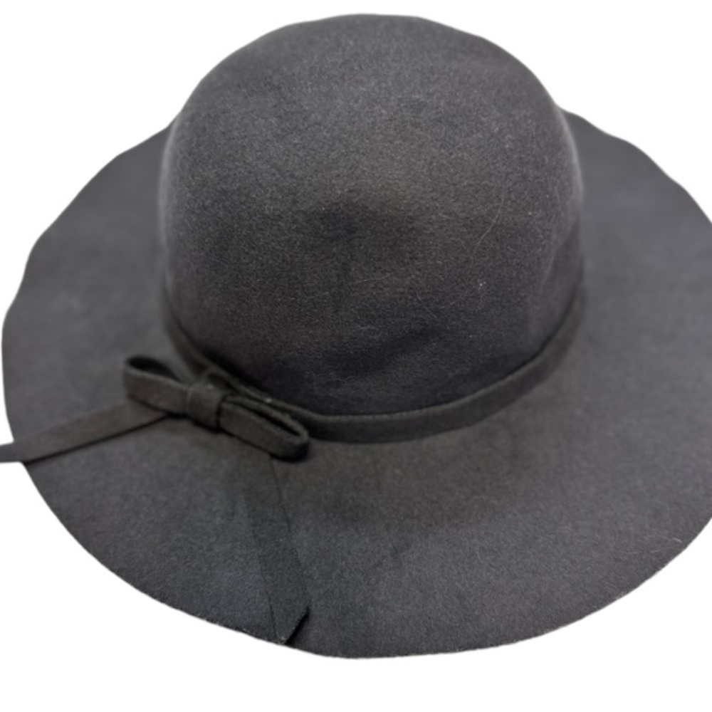 Gray Brimmed Floppy Hat Ladies Size O/S EUC